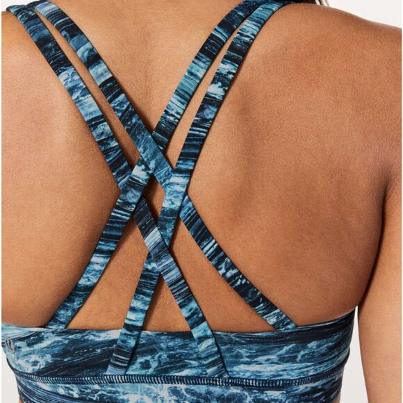 Lululemon Energy Sports Bra in Shoreline Blue Size 6 - Picture 2 of 6